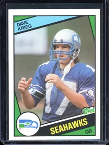 1984 Topps DAVE KRIEG rookie RC seahawks - Bild 1 von 2