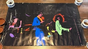 Vintage THE WHO Band Konzert Schwarzlicht 70er Jahre großes Wandposter 27x39 - Bild 1 von 12