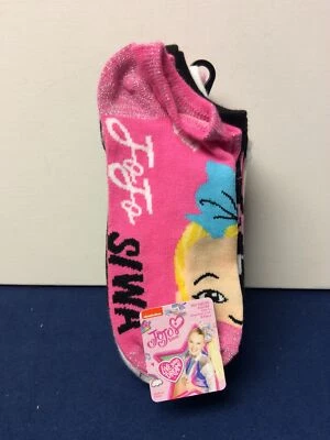 Nickelodeon Jojo Siwa No Show Socks Large 4-10 Pack of 6 Pair "Live your Dream!" - Image 1 of 4
