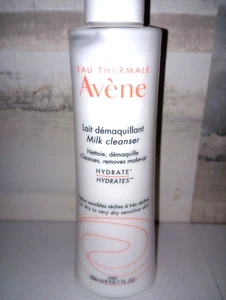 Avene Eau Thermal Milk Cleanser Cleans Removes Makeup, Hydrates 200ml- 6.7 fl oz - Picture 1 of 3