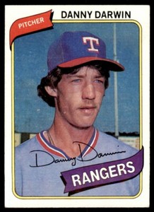 1980 TOPPS DANNY DARWIN . TEXAS RANGERS #498