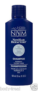 Nisim Anti DHT Hair Loss Treatment Shampoo Thinning Scalp Irritations 60 ml/2oz