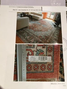 Orientteppich Kaschmir Indien 543 x 370 400.000 Knoten K.Seide Mitte 1970 VB - Bild 1 von 4