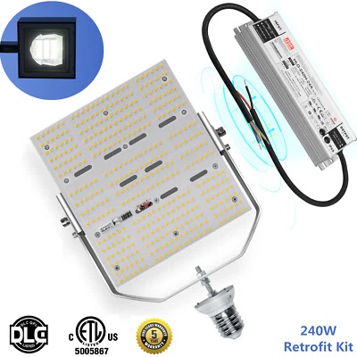 240W LED Retrofit Kits Replace 1000W MH Parking Lot Pole Light E39 5000K ETL DLC - Image 1 of 4