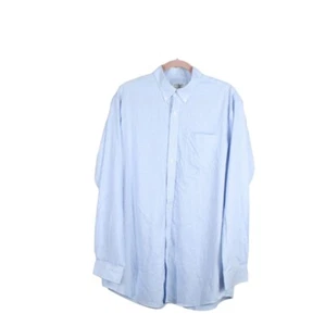 Camisa de hombre LL Bean sin arrugas Kennebunk ajuste tradicional a cuadros azul L alta - Imagen 1 de 11