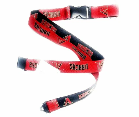 Arizona Diamondbacks 2-Tone Design Premium Lanyard 2-Sided Breakaway Keychain Cover