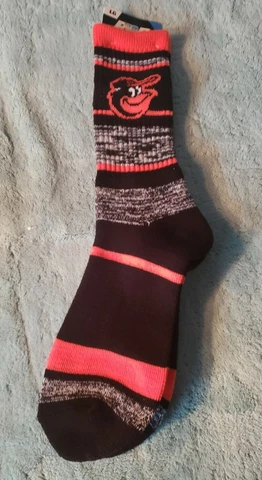 Baltimore Orioles MLB  Stripe Deuce Socks Men's Large 10/13 Cover