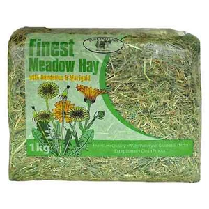 4 X 1kG Pure Pastures premium quality Finest Meadow Hay (Dandelion & Marigold) - Picture 1 of 2
