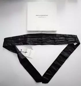 Nuevo Cinturón para Mujer PHILOSOPHY DI LORENZO SERAFINI Negro CINTURA SUAVE S ITALIA - Imagen 1 de 10