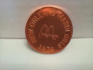 1,5" McDonalds Medaille/Münze New Orleans Karneval 1974 Ronald McDonald - Bild 1 von 2