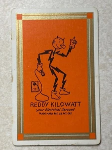 Vintage Reddy Kilowatt Your Electrical Servant Single Swap Playing Card PC476 - Picture 1 of 2