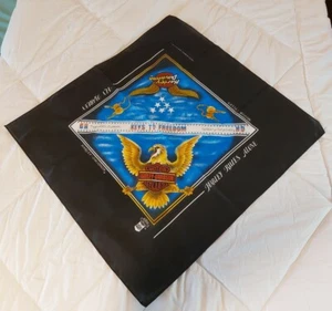 Harley Davidson Bandana ""Claves de la Libertad"" vintage años 1980-1990 nueva - Imagen 1 de 10
