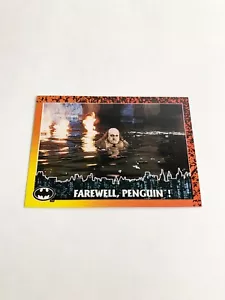Carta Farewell Penguin 1992 Topps Batman Returns # 88 - Foto 1 di 2