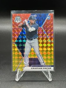 Mosaico Panini 2021 - Rookie Choice Fusion rojo y amarillo #230 Christian Pache/64 - Imagen 1 de 2