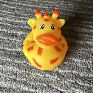 Rubber Duck Giraffe Ducky Home Office Cute Ornament Red Spots Cute Decor New - Picture 1 of 7