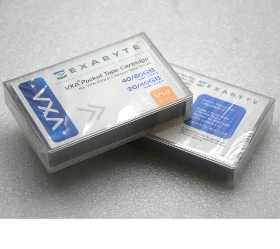STREAMERCASSETTE EXABYTE 20/40 GB VXA-2 20/40GB VXA-1 DATA CARTRIDGE VXA V10 T08 - Image 1 of 1