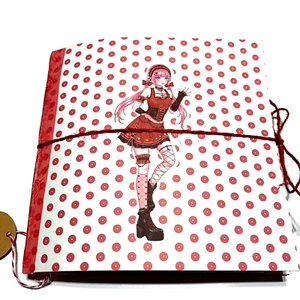Junk Journal Anime Manga Journaling 6" x 6" 56 pages - Picture 1 of 13