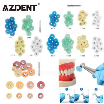 Discos de Pulido para Acabado de Compuesto Dental Tiras Surtidas Kit + Mandril Foto 1 de 4
