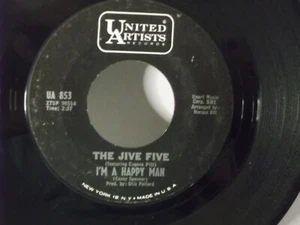 The Jive Five,United Artists 853,"I'm A Happy Man",US,7" 45, 1964 classic R&B,M - Picture 1 of 1