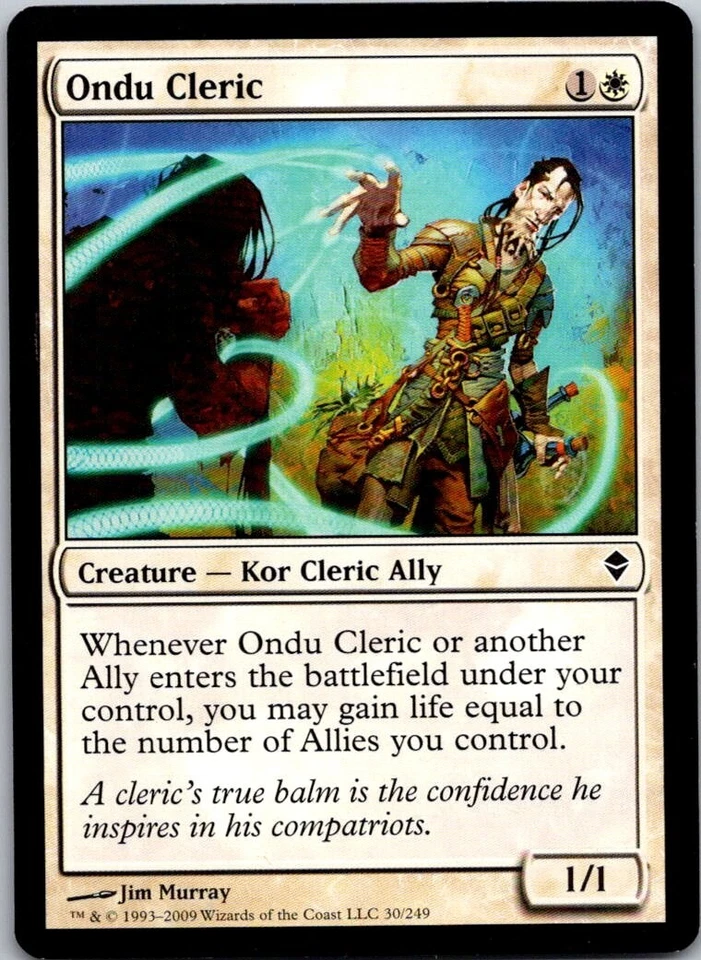 Magic the Gathering Ondu Cleric Zendikar MTG Free Shipping! - Image 1 of 1