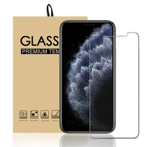 Paquete de 2 protectores de pantalla de vidrio templado 9H para iPhone 11/11 Pro/11 Pro Max - Imagen 1 de 28