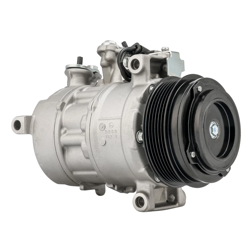 For Mercedes-Benz W205 C250 C300 W213 E250 C253 AC Compressor w/ 6-Groove 168324 - Image 1 of 4