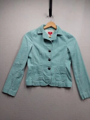 Chaqueta de pana Mossimo para mujer pequeña verde madera botones abrigo informal Foto 1 de 4