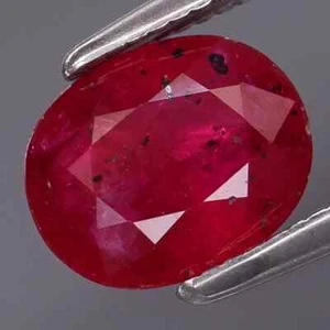 1.51 Ct 100% Natural Red Ruby Mozambique Heated Oval Shape Loose Gemstone - Picture 1 of 2