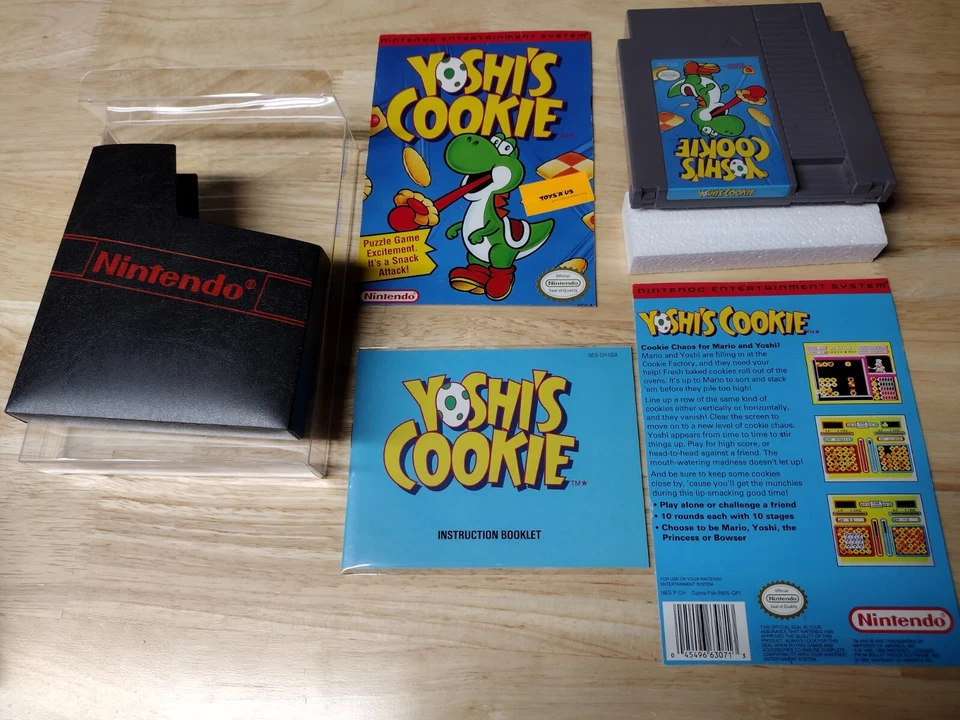 Yoshi's Cookie NES Toy R Us Display / CIB / Book Cart New Open Condition - Image 1 of 1