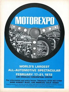 Motorexpo 1971 anuncio de revista espectacular totalmente automotriz más grande del mundo - Imagen 1 de 1
