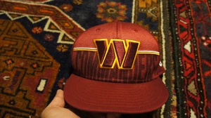Cappello snapback New Era 9Fifty Washington Commanders bordeaux berretto patch - Foto 1 di 8