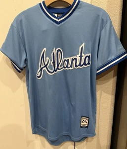 Majestic Atlanta Braves Cooperstown Collection Retro Jersey Youth Large 14/16 - Picture 1 of 5