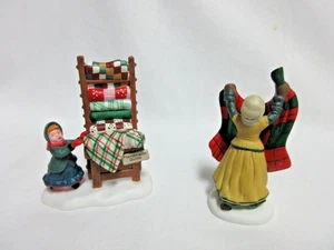 Dept 56 Heritage Village Bazar di Natale... Trapunte fatte a mano - Foto 1 di 7