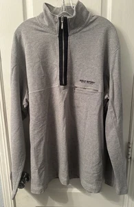 Vintage Polo Sport Ralph Lauren Pullover Herren XL grau 1/2 Zip Fleecepullover - Bild 1 von 7