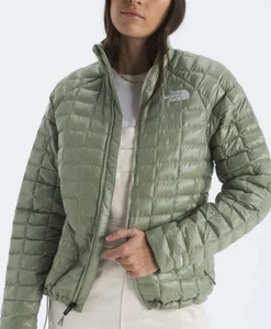 Autentica giacca termica North Face donna Bark Mist S nuova con etichetta Jordan Made - Foto 1 di 11