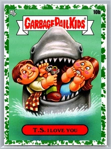 2023 Topps Garbage Pail Kids x View Askew #10b T.S. I Love You GREEN Parallel - Picture 1 of 2