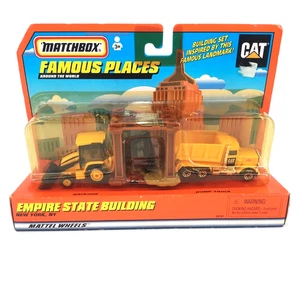 1:64  Matchbox Famous Places Empire State Building Backhoe & Dump Truck NIB - Picture 1 of 17