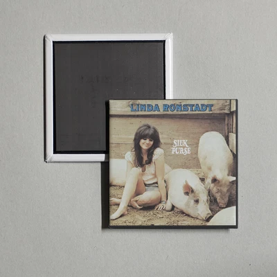 Linda Ronstadt - Silk Purse Album Cover Locker Fridge Magnet