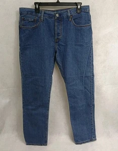 Levis 501 CT Jeans Mens 31x34 Button Fly Denim Regular Taper Light Wash - Picture 1 of 21