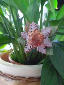 Keramik Deko Blume Blumenstab Gartenstecker , Keramik Handgefertigt , Unikat - Bild 1 von 3