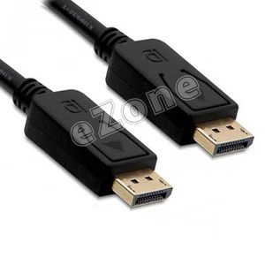 6Ft High Performance DisplayPort to DisplayPort (DP to DP) Cable - Gold Plated - Picture 1 of 1