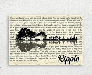 Lienzo envuelto inspirado en Grateful Dead Song "Ronpple" - Imagen 1 de 2