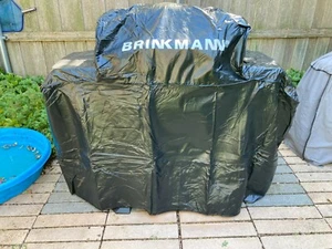 Brinkmann 812-3420-0, 55” x 40” x 19” Heavy Duty Felt Lined Gas Grill Cover, Blk - Picture 1 of 5