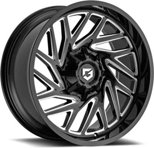 17 inch 17x9 Gear Off Road 769BM Black Milled wheels rims 8x6.5 8x165.1 +18 - Picture 1 of 1