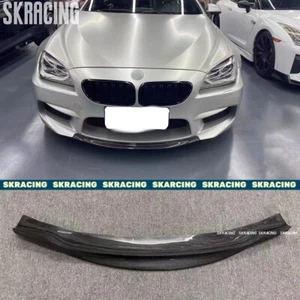 Real Carbon Fiber Front Middle Bumper Lip Diffuser For BMW F06 F12 F13 M6 12-19 - Picture 1 of 10