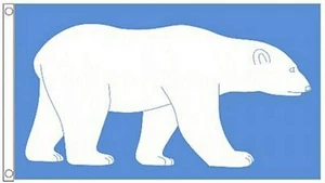 Climate Change Polar Bear Polyester 5'x3' Flag - LAST FEW - Picture 1 of 3