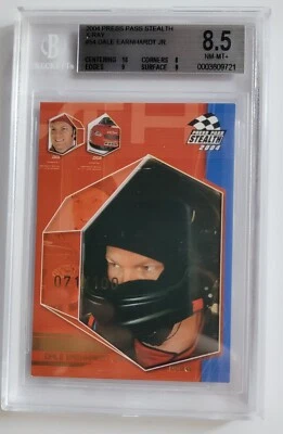 2004 Press Pass Stealth - X-Ray Dale Earnhardt Jr.  #EB54 71/100 BGS 8.5 NM-MT+ - Image 1 of 3