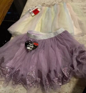 2 Girls TuTus Size 5/6 Lilac and multi - Picture 1 of 2