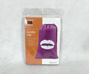 Zugschnur Wäsche Kiss Me Lippen Beutel 24” x 36” hält 2 Ladungen Neu - Bild 1 von 5