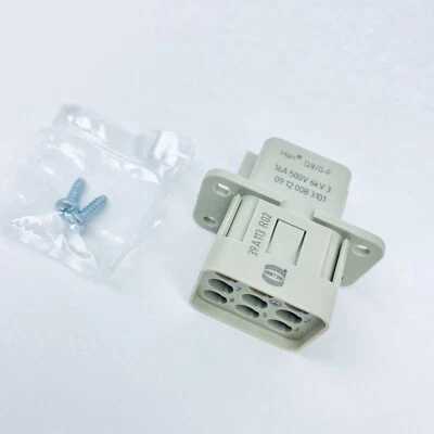 HARTING 09120083101 SOCKET INSERT HAN Q 8/0 BU-C, 8 PIN, CRIMP, 16AMP, 500V  - Image 1 of 4